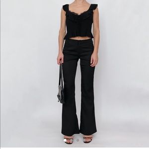 Y2k low rise black pant